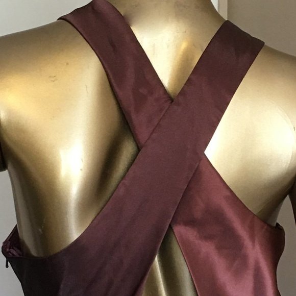 Ombré Beaded and Embroidered Sheath Gown - Picture 9 of 13